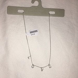 Urban outfitters “Love” necklace